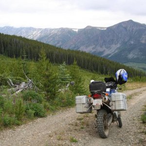 heading down Perkins Peak road