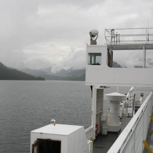 aboard Queen of Chilliwack in Burke Channel