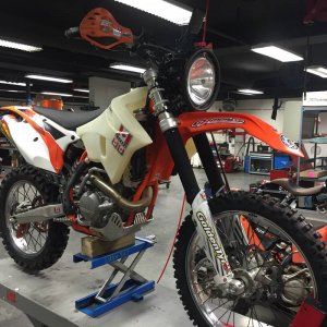 Prepped bike