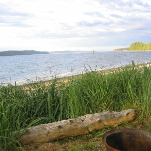 Kluxewe campsite, (Sointula in background)