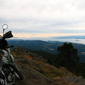 Mt Benson looking north to Nanoose