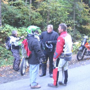 Getting ready to ride