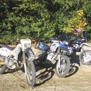 The 3 checkere flag bikes