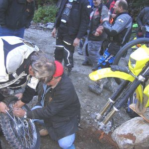 Fixing a flat