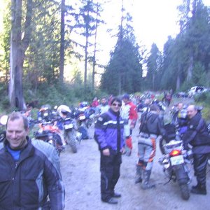 admiring ALL of the bikes