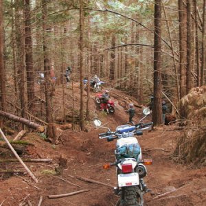 Great woods ride with the XT350