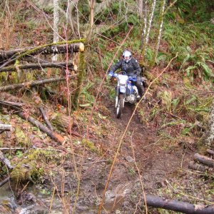 Neil on the new Piston Run trail Feb.18