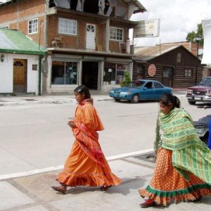 Taramuhara Indians always wearing traditional dress
