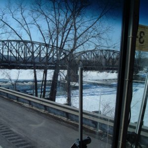 The Bus Tip Home in the Snow
