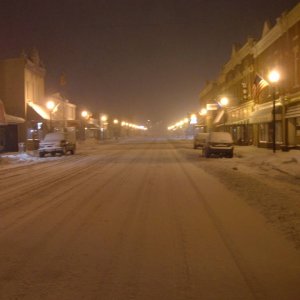 The Bus Tip Home in the Snow