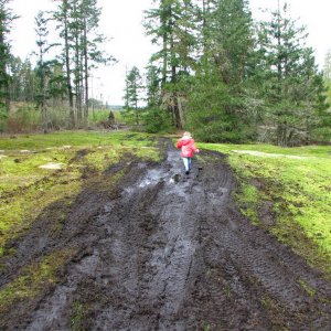 Enjoying the mud