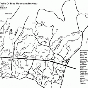 Blue Mountain McNutt Trail Map
