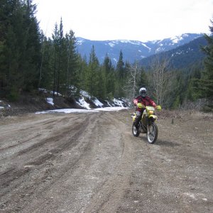 Tom on the pre ride