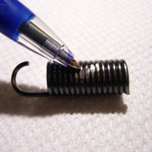 Tensioner spring with chain wear