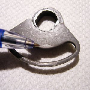 Stock lever.