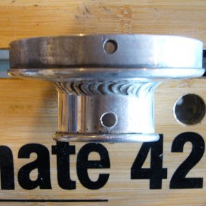 Drilled pipe end.