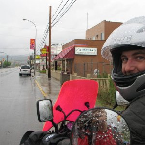 Wet but still smiling