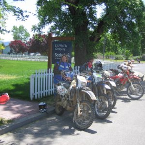 Judy at lunch stop