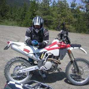 Friday pre-ride atop Sheetiron Mtn. - Mark