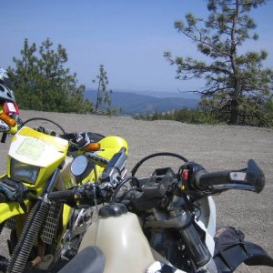 Friday pre-ride - Atop Sheetiron Mtn.