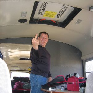 Ian on the bus