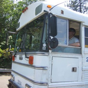Guy driving the bus