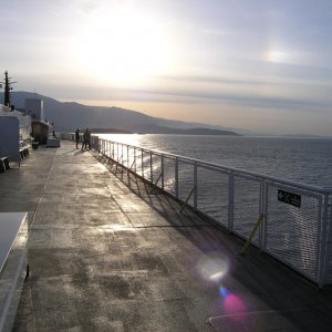 6:00am on the the way to the Island