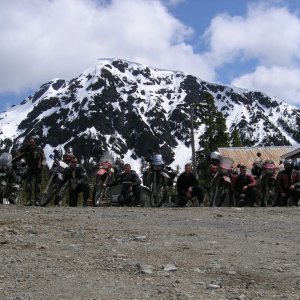 Group shot at Mt Cain